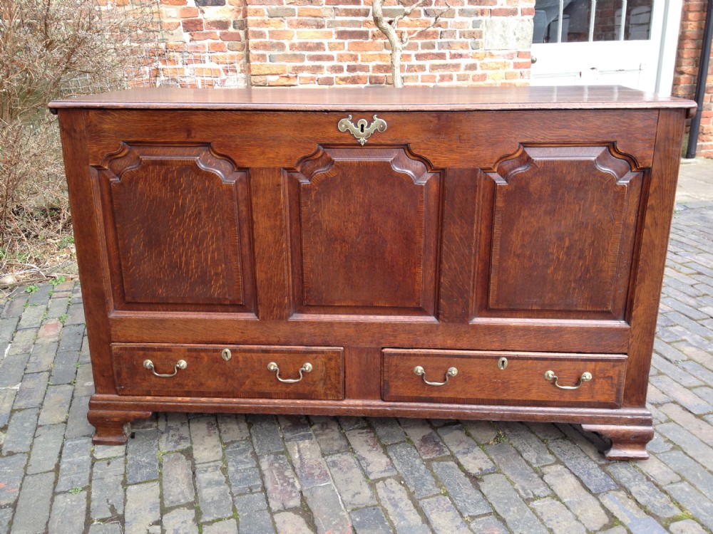 George III Oak Mule Chest