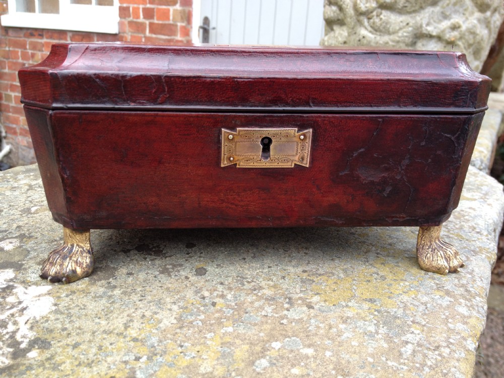 Regency Leather Bound Work Box