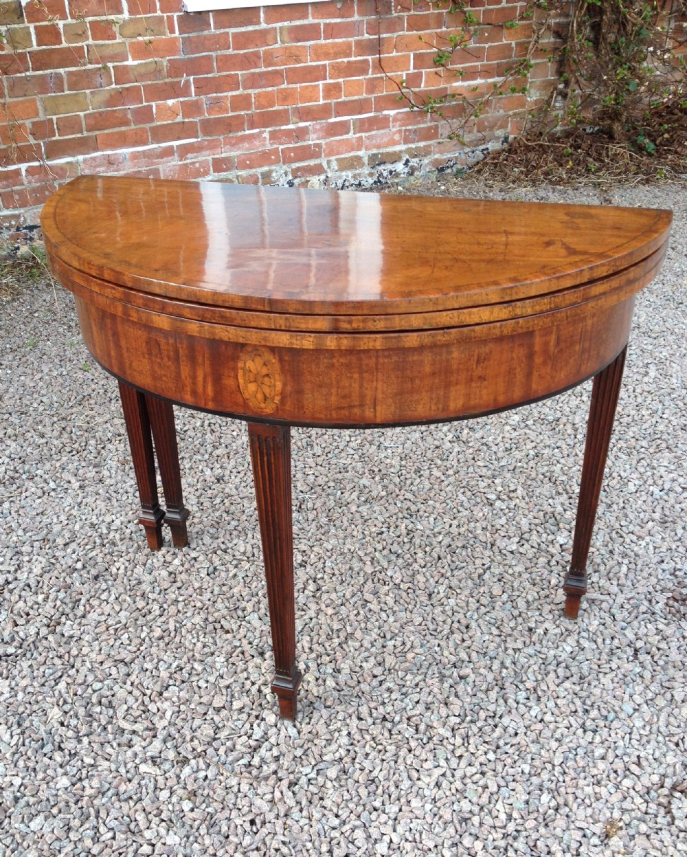 Late Eighteenth Century Double Action Card Table