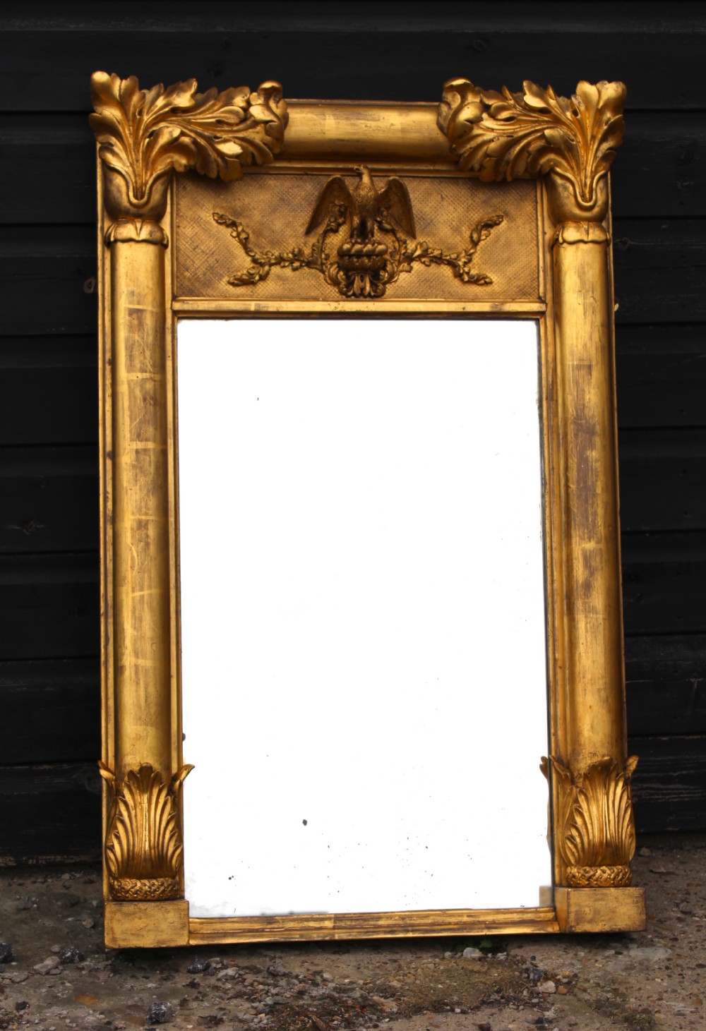 Regency Carved and Gilded Mirror.