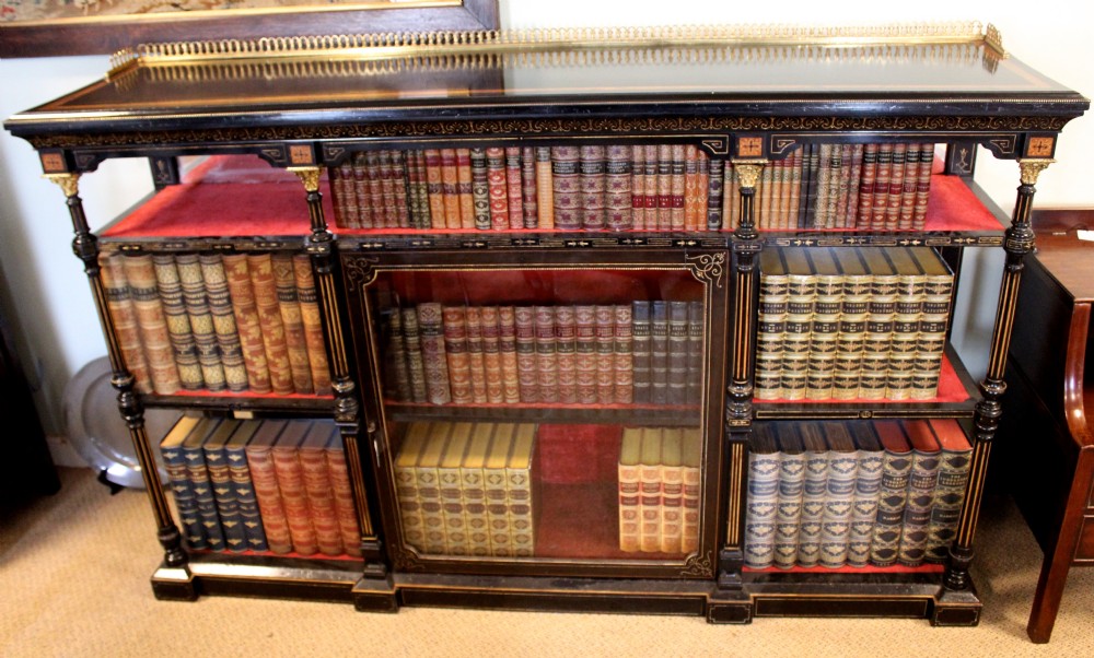 Ebonised Display Cabinet