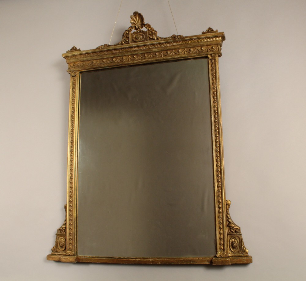 Giltwood Overmantel Mirror