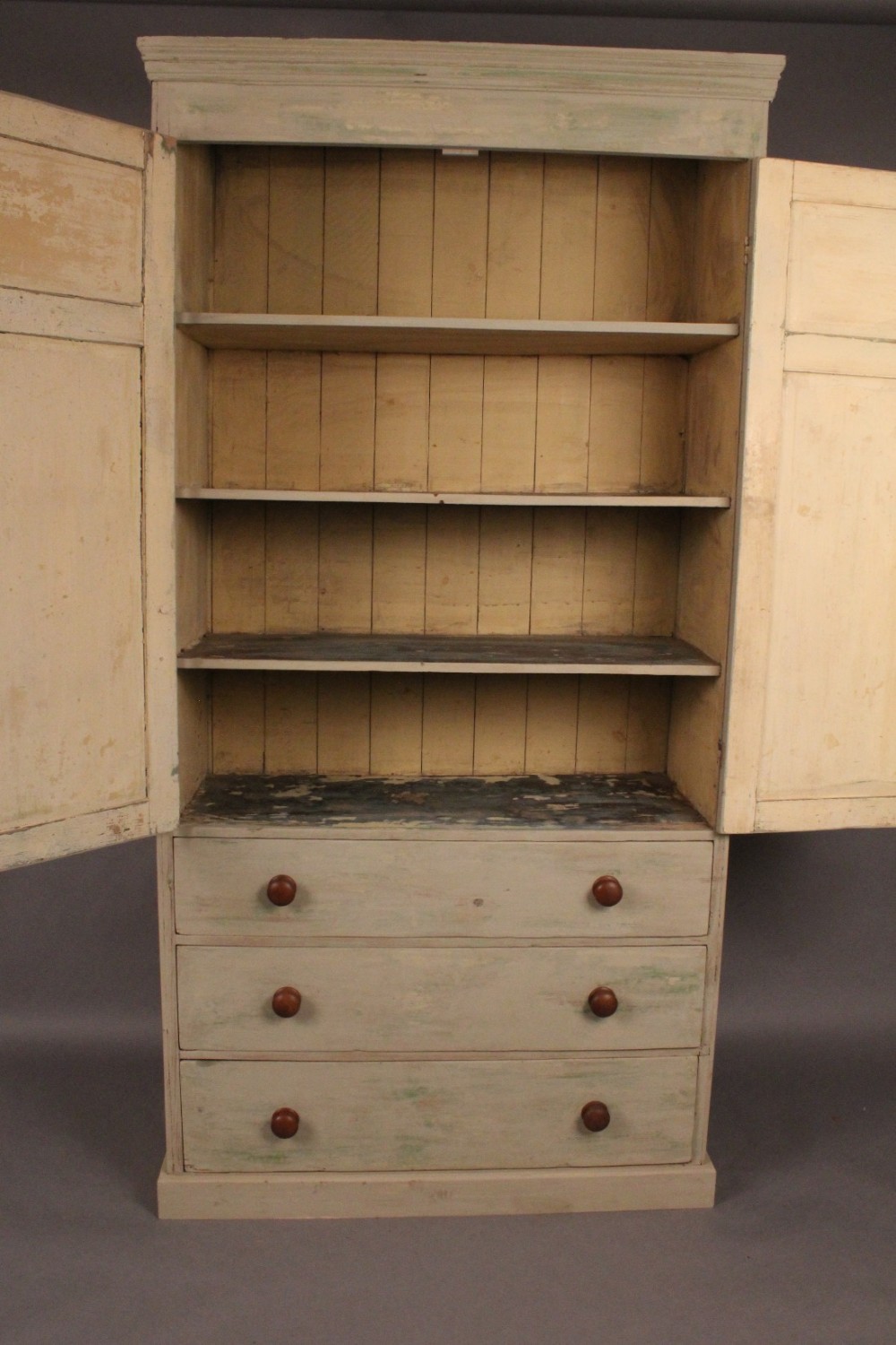 19th Century Pine Housekeepers Cupboard