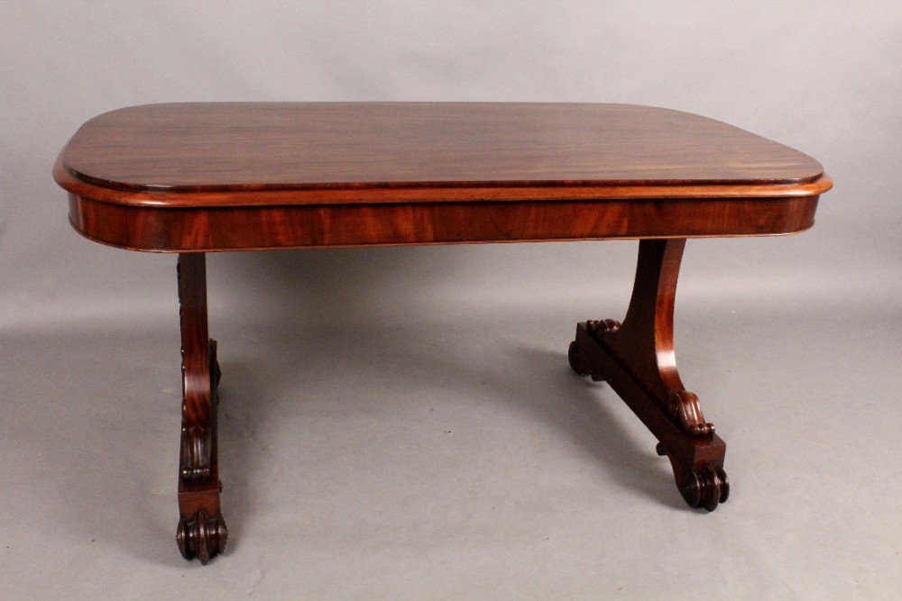 Regency  Mahogany Library Table