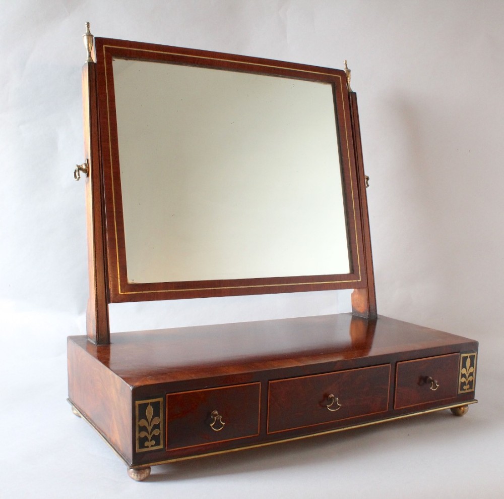 Regency Mahogany Dressing Mirror