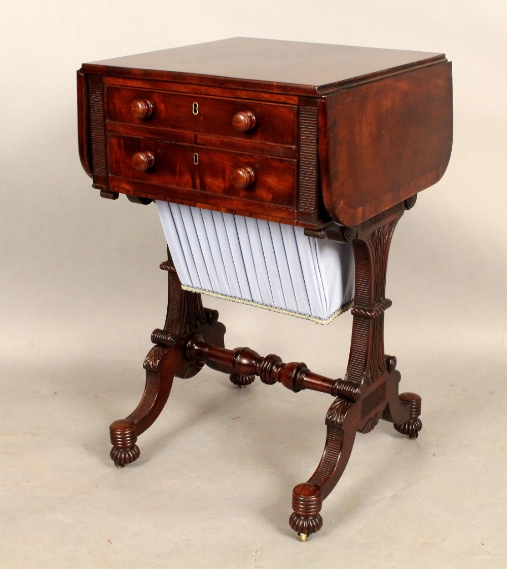 Regency Mahogany Work Table