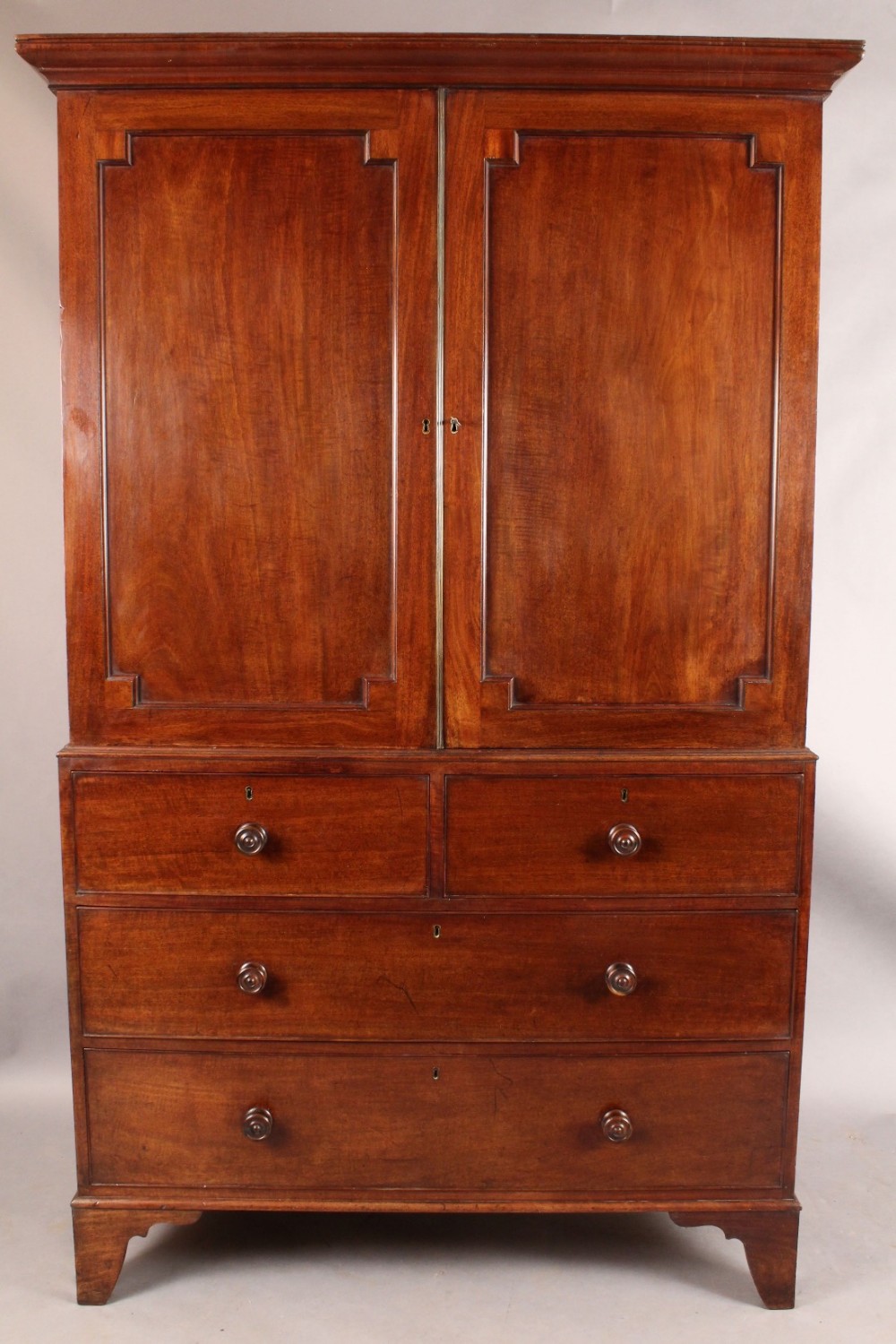 Georgian Mahogany Press Cupboard