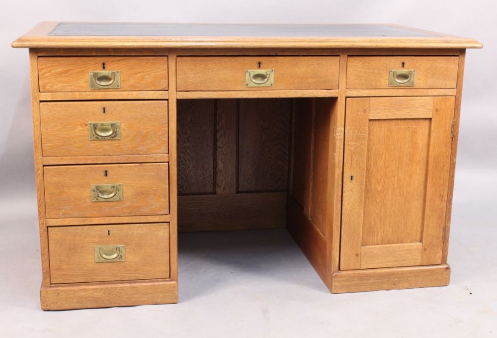 Oak Pedestal Desk