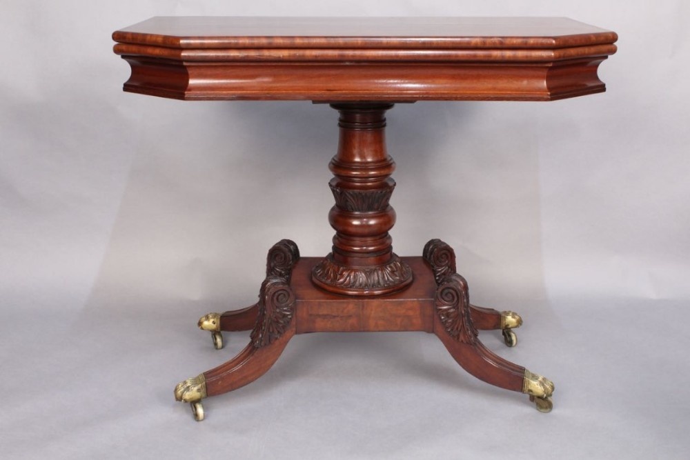 Regency Mahogany Card Table
