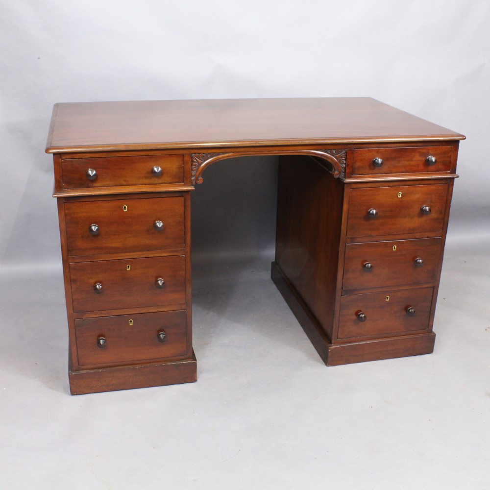Mahogany Partners' Desk of Small Proportions