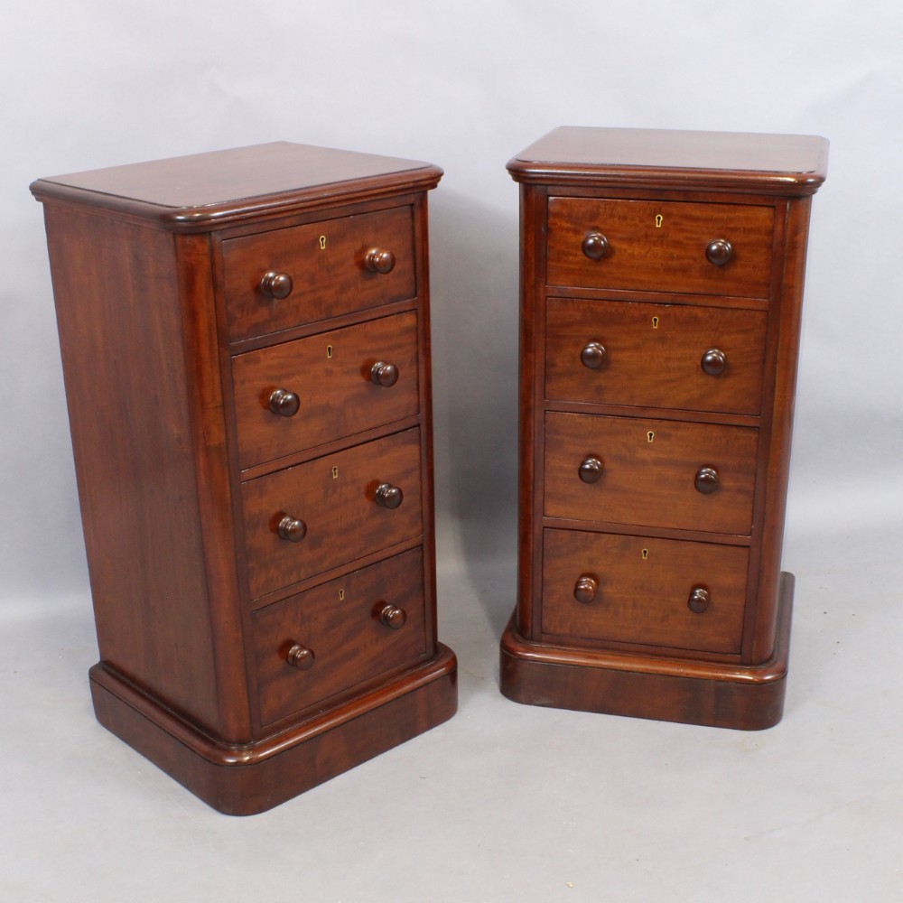 Pair of Small Mahogany Chests