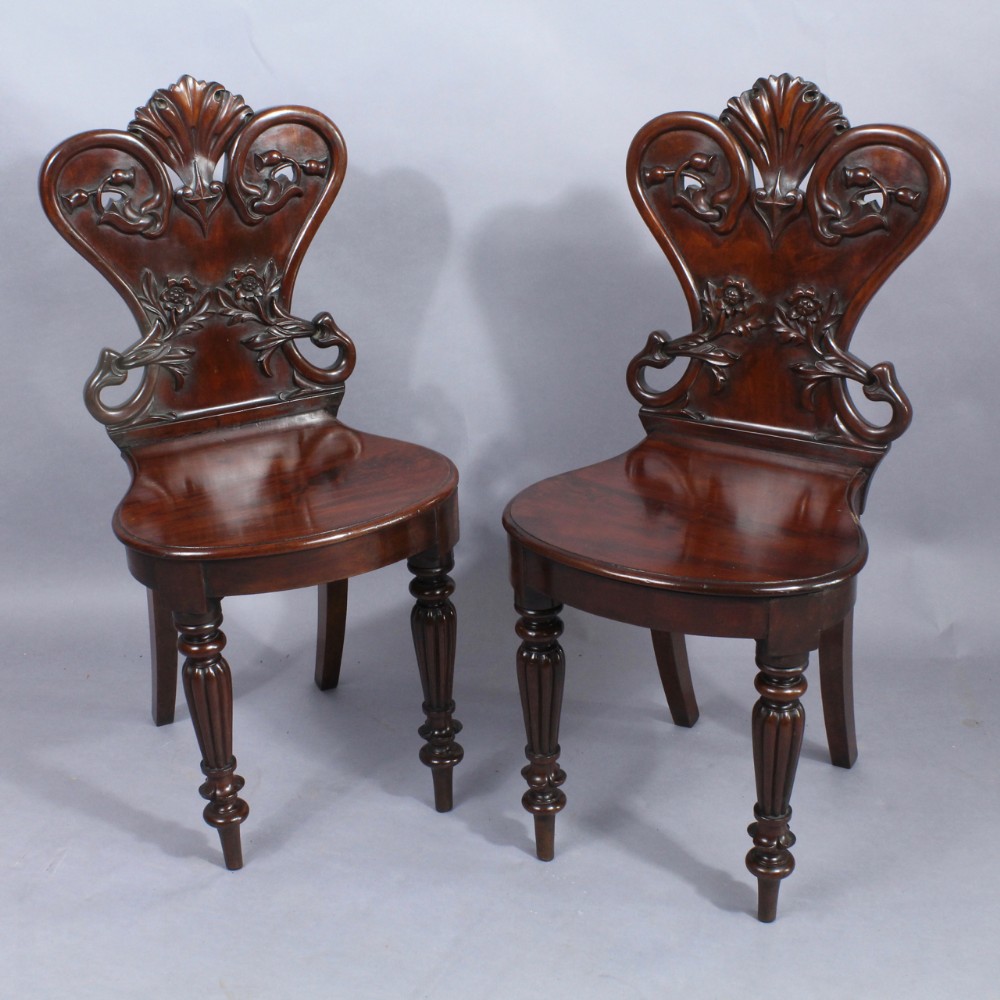 Pair of Regency Hall Chairs