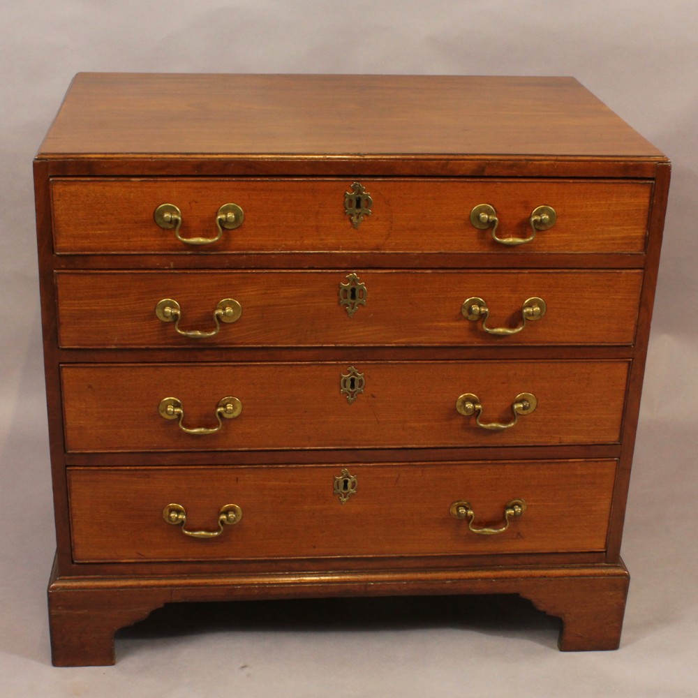 George III Mahogany Caddy Top Chest.