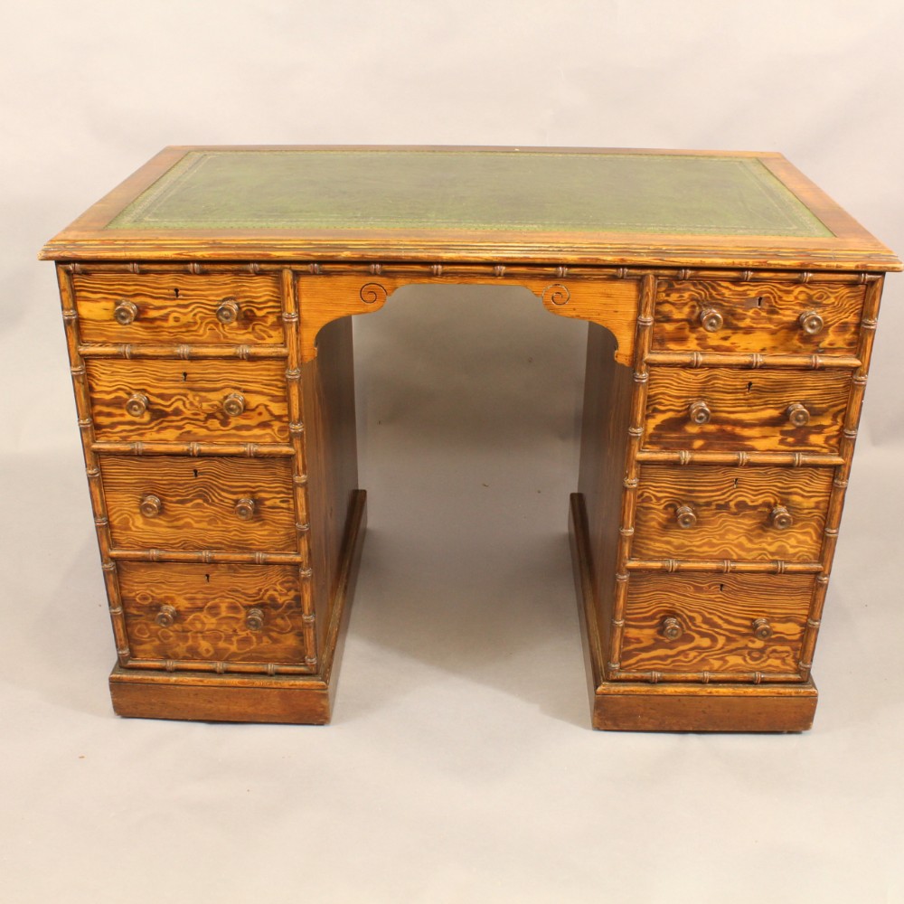 Nineteenth Century Faux Bamboo Desk
