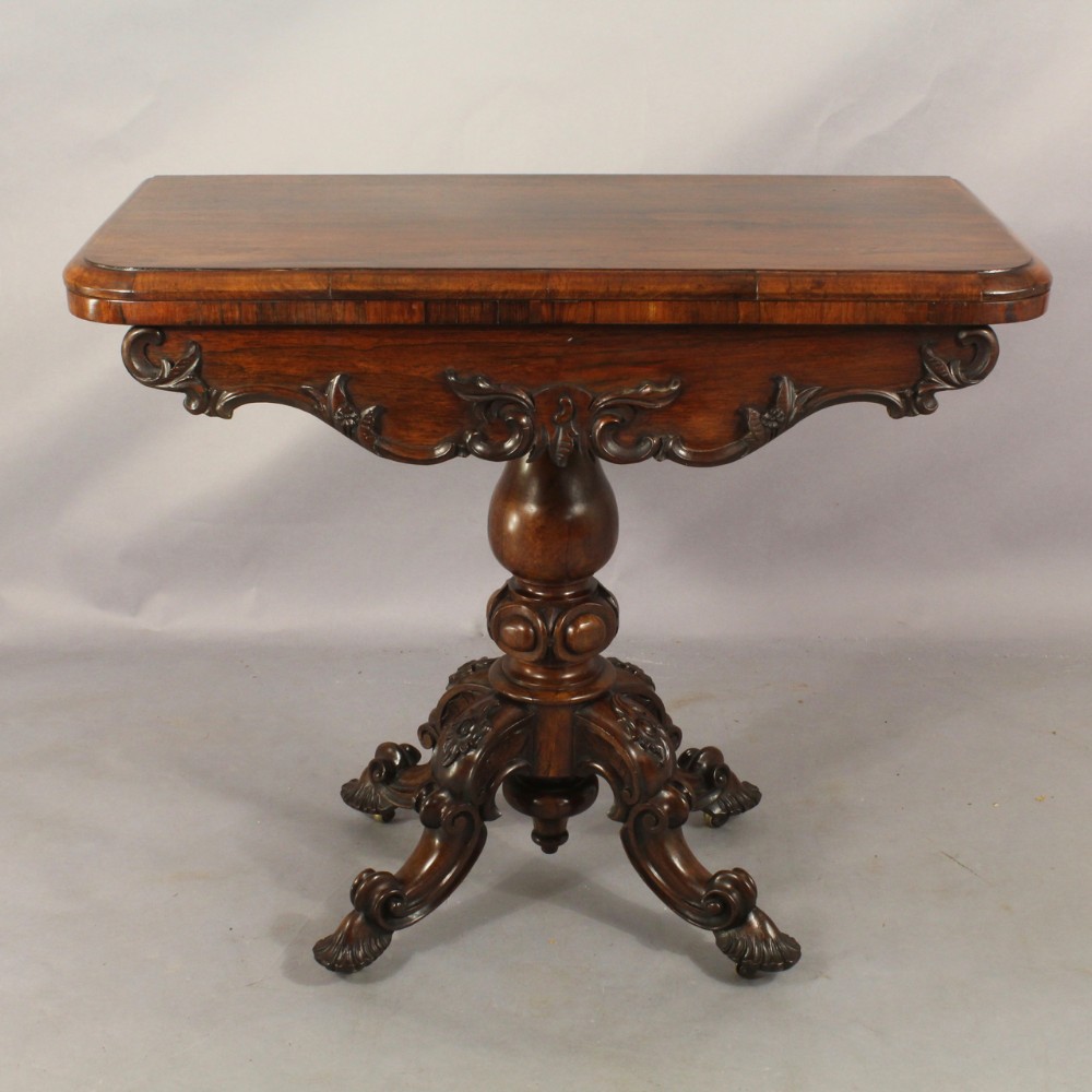 Early Nineteenth Century Rosewood Card Table