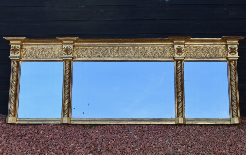 Giltwood Overmantel Mirror