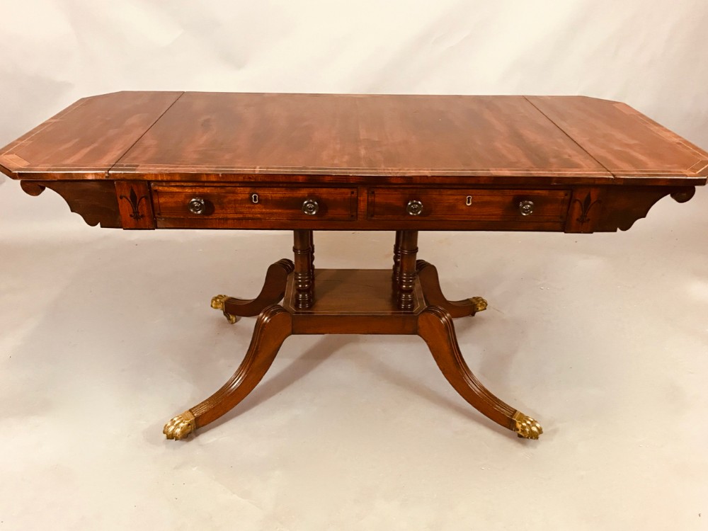 Regency Mahogany Sofa Table