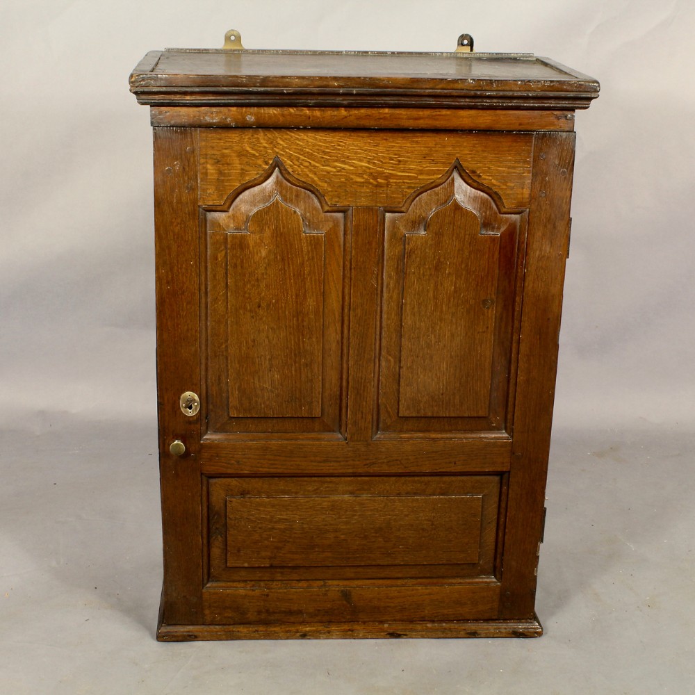 Eighteenth Century Oak Hanging Cupboard.