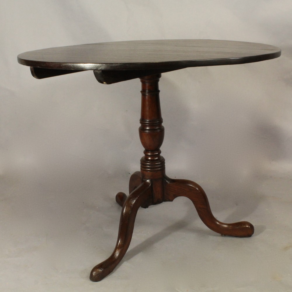 George III Oak Snap Top Table