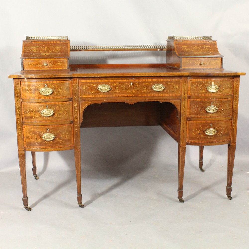 Inlaid Mahogany Desk