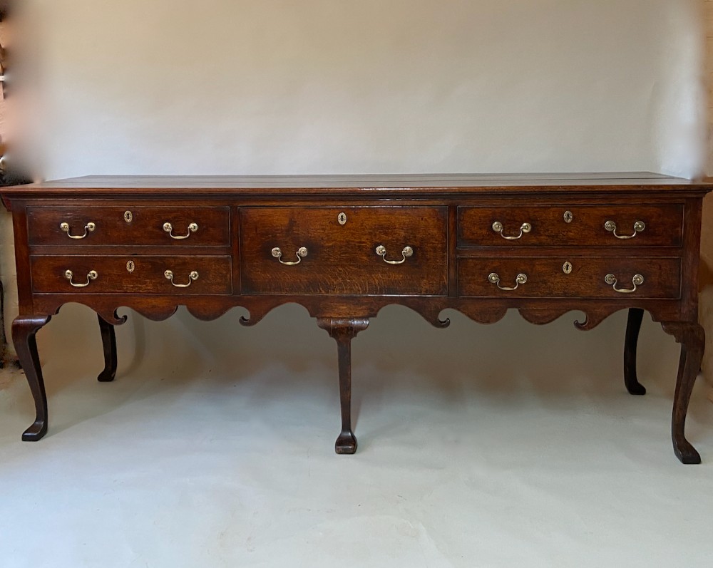 George III Oak Shropshire Dresser Base