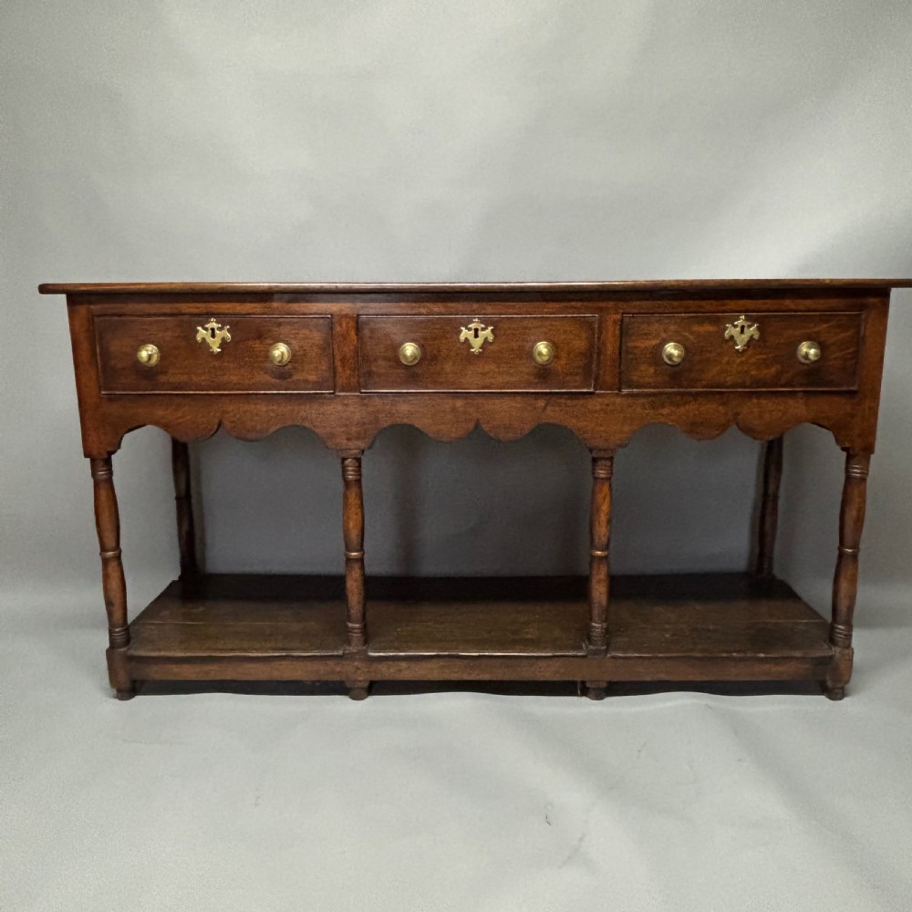 George III Oak Potboard Dresser Base