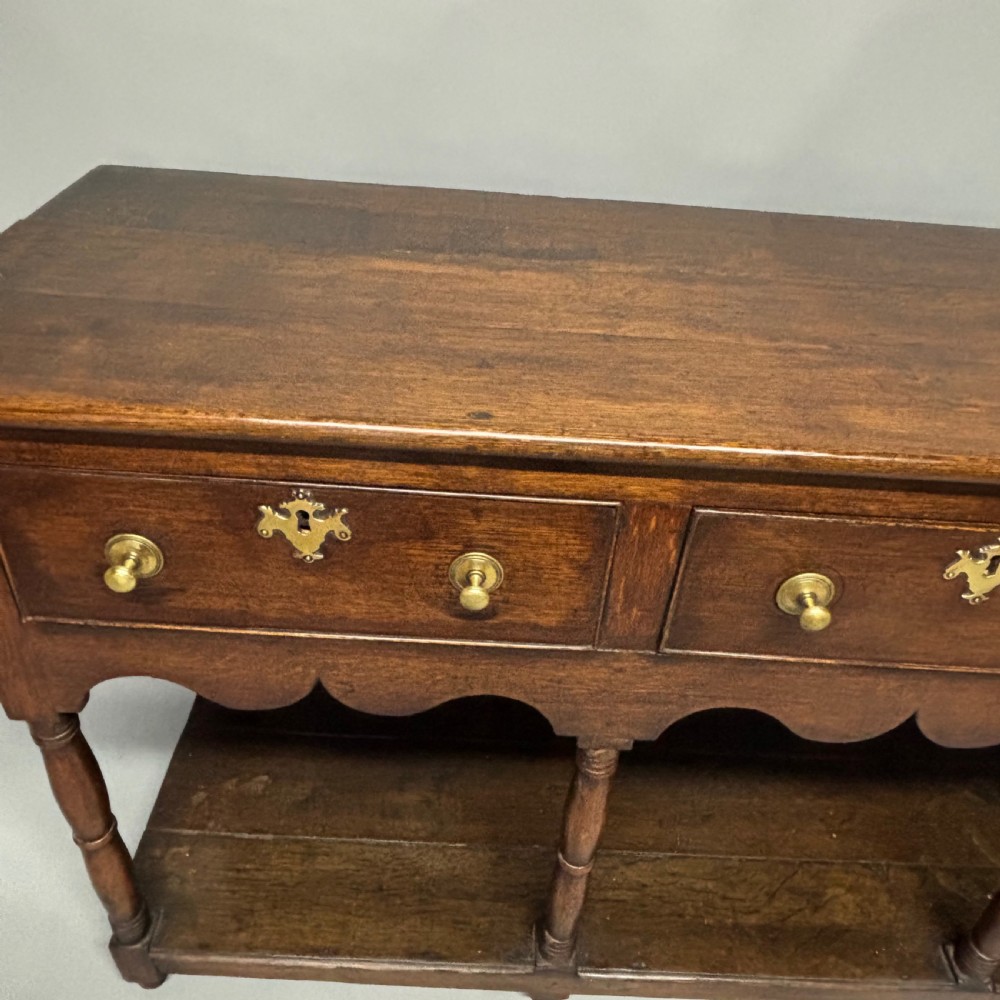 George III Oak Potboard Dresser Base View III