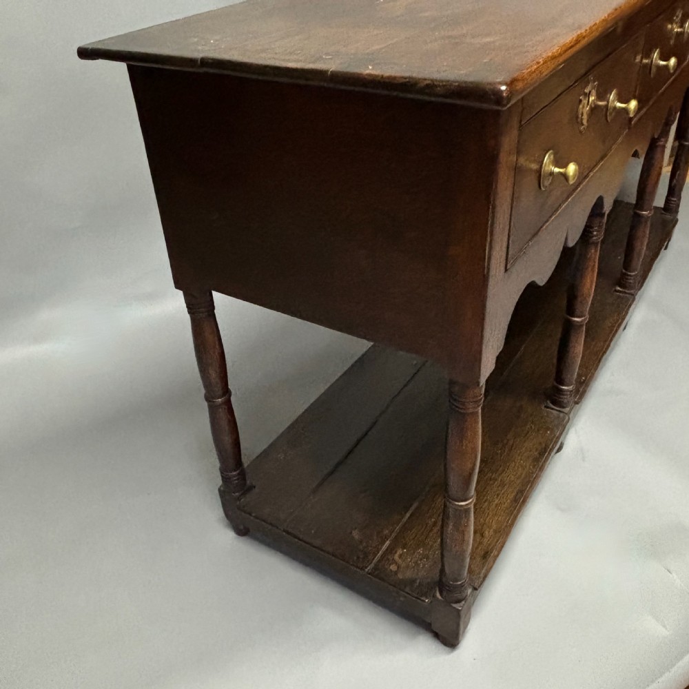 George III Oak Potboard Dresser Base View VIII
