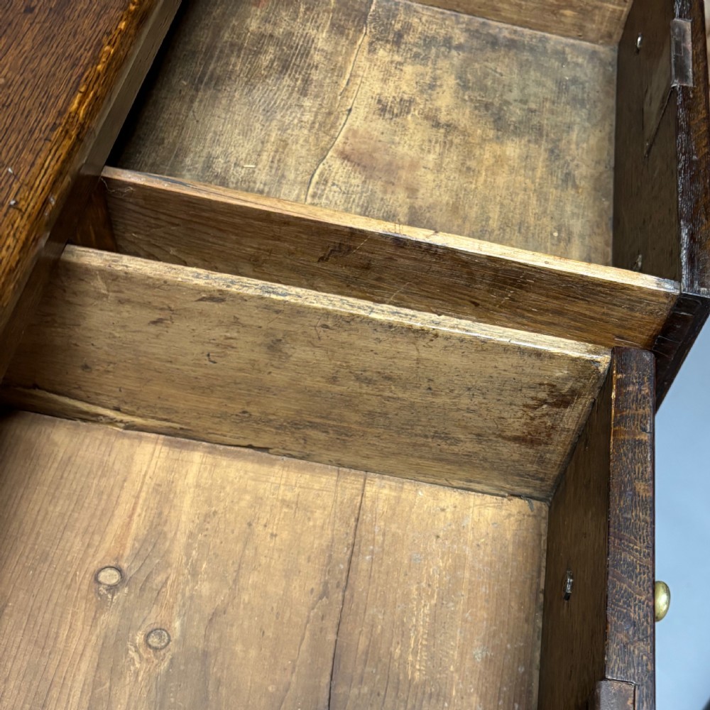George III Oak Potboard Dresser Base View XII