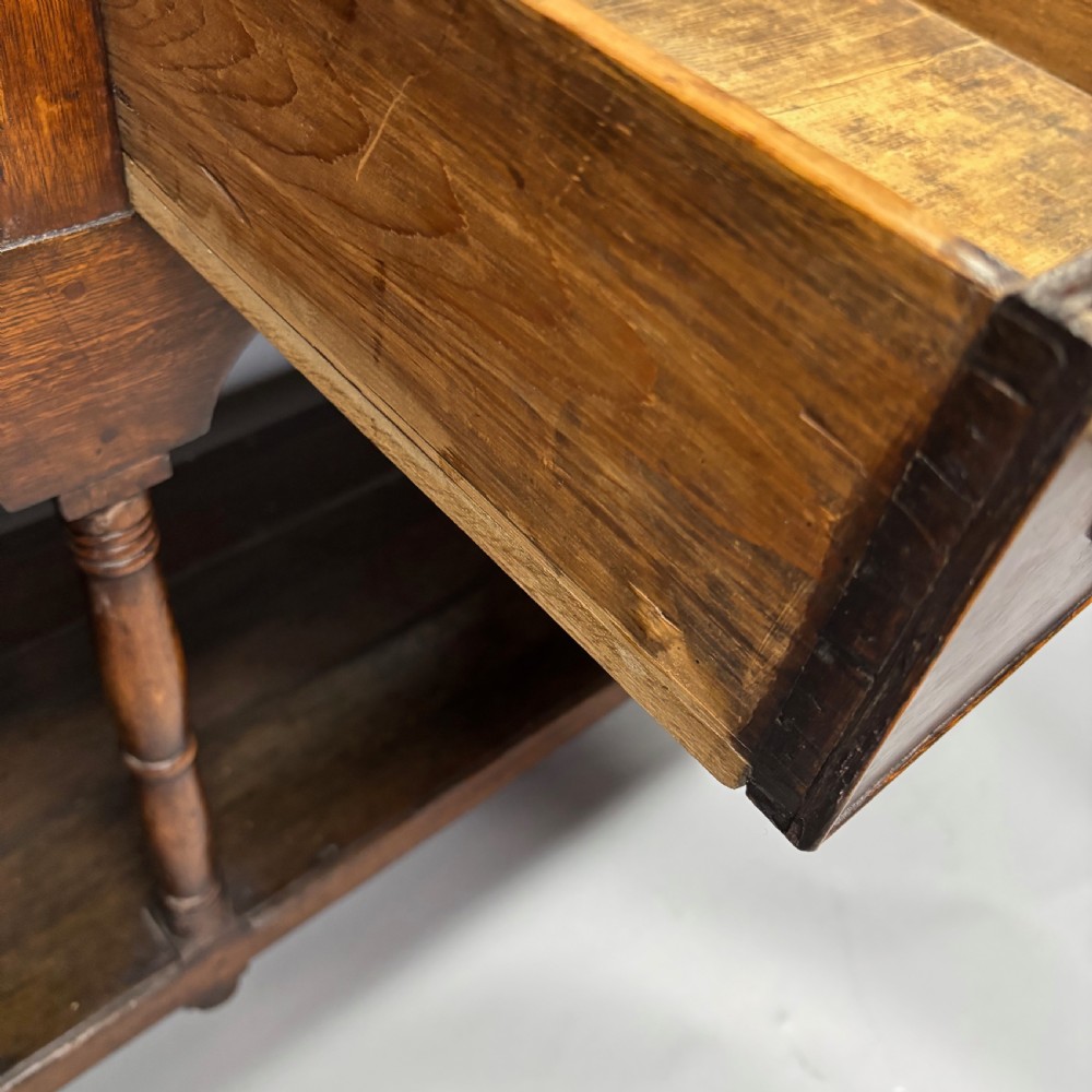 George III Oak Potboard Dresser Base View XIII