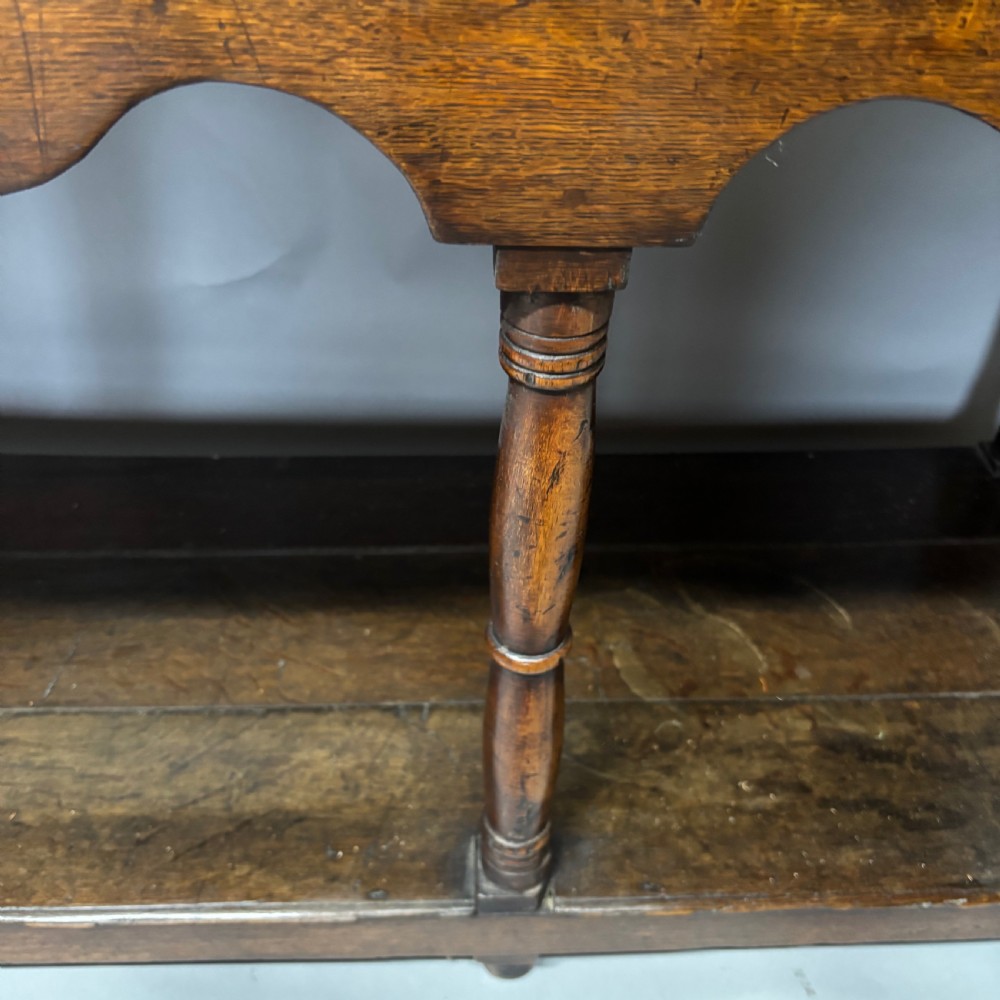 George III Oak Potboard Dresser Base View XV