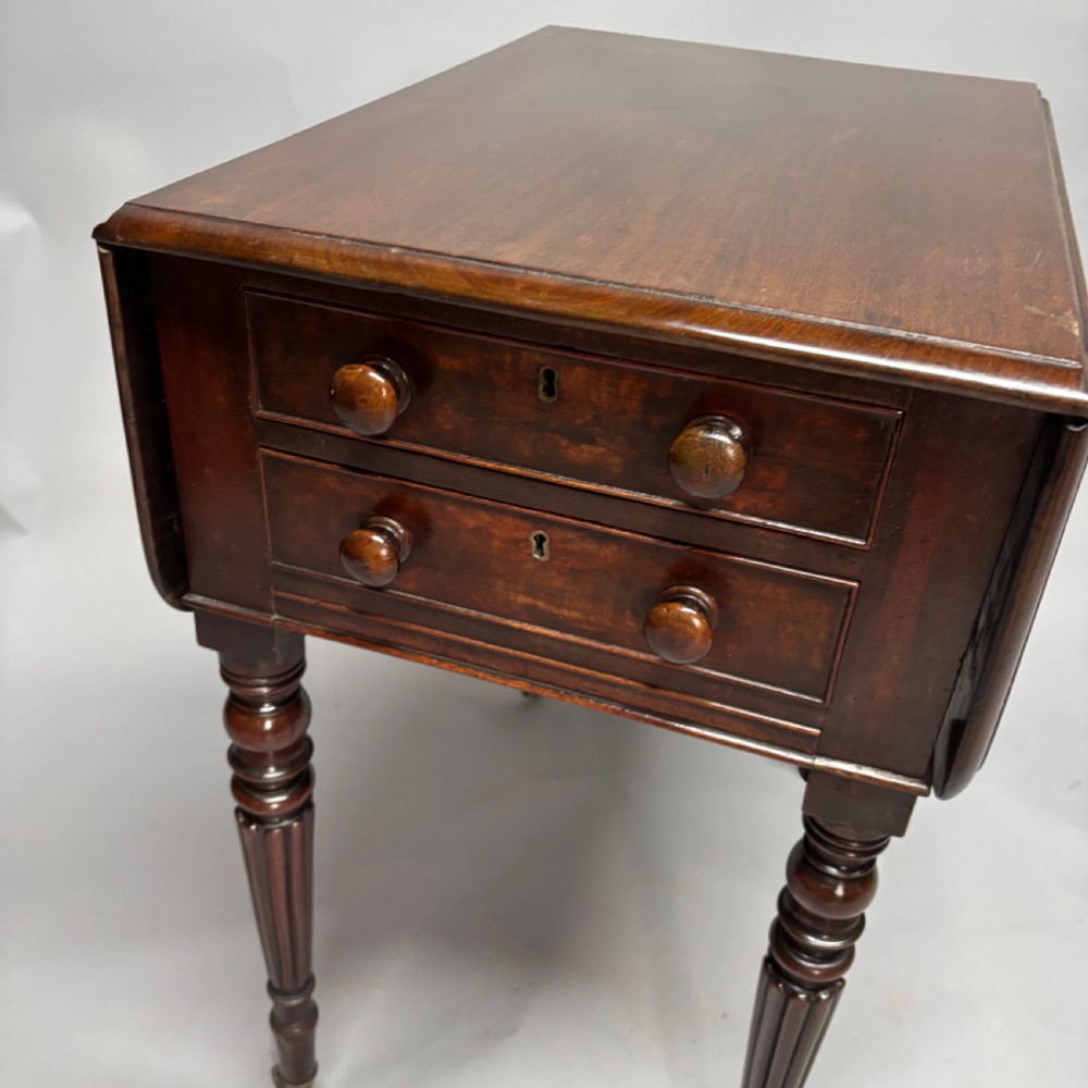 19th Century Mahogany Work Table View IV