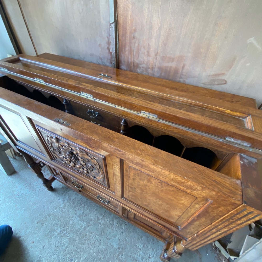 Late Nineteenth Century Pollard Oak Secretaire View VI