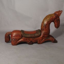 CARVED WOOD HORSE