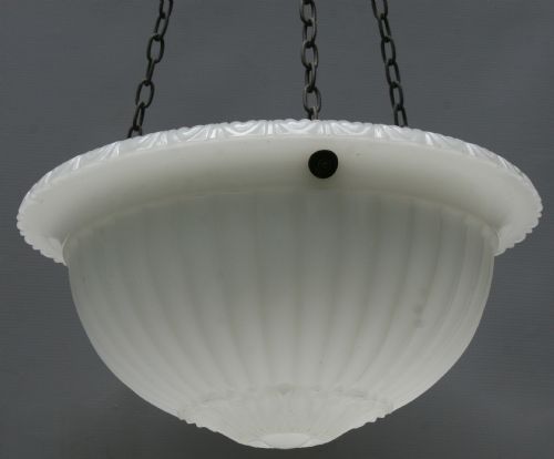 A PAIR 0F OPALINE DISH LIGHTS - ADDITIONAL PHOTO 2