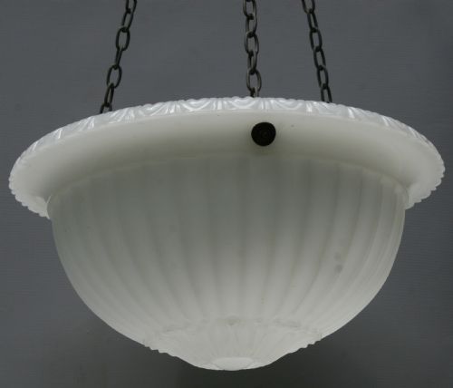 A PAIR 0F OPALINE DISH LIGHTS - ADDITIONAL PHOTO 5
