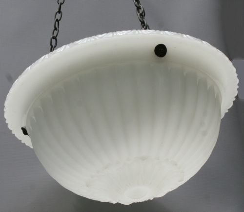 A PAIR 0F OPALINE DISH LIGHTS - ADDITIONAL PHOTO 7