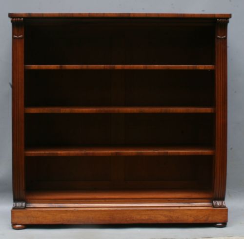 A George IV Rosewood Open Bookcase