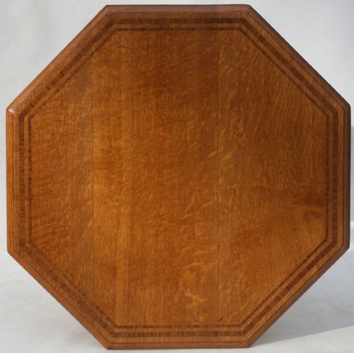 A GILLOWS OAK OCTAGONAL TABLE CIRCA 1877 - ADDITIONAL PHOTO 3
