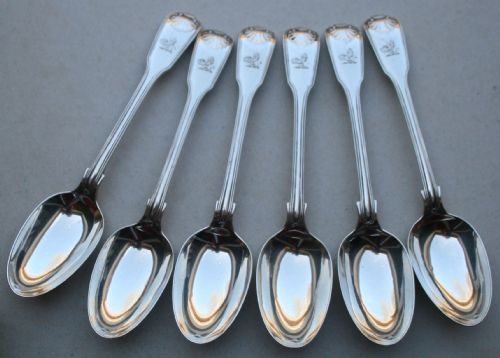 A Set of 6 William IV Silver Table Spoons