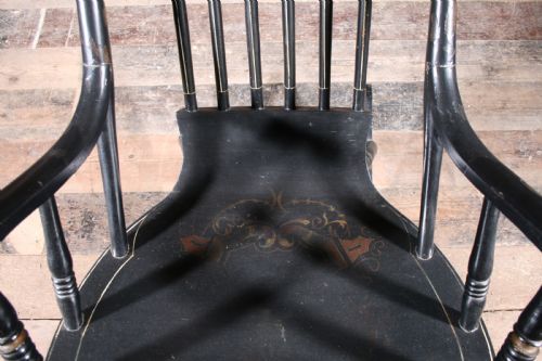 SWEDISH ROCKING CHAIR IN ORIGINAL PAINT - ADDITIONAL PHOTO 5