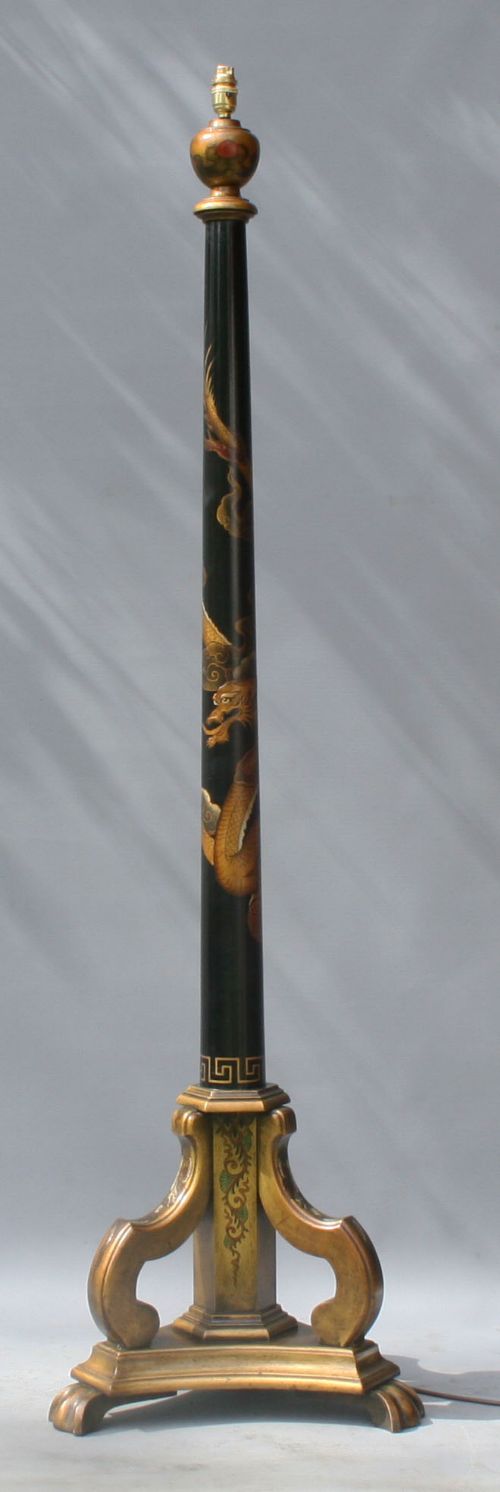 A CHINOISERIE STANDARD LAMP