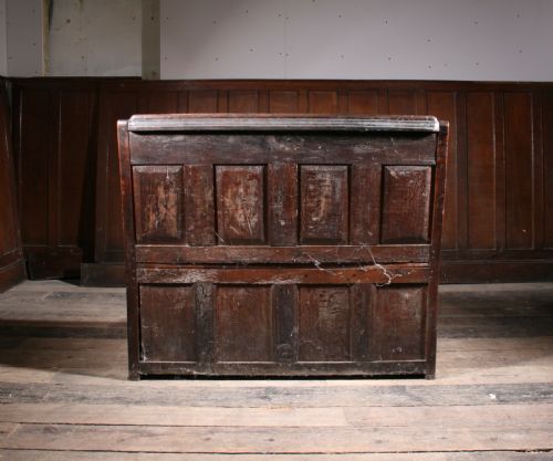 ANTIQUE OAK SETTLE ENGLAND 1600S - ADDITIONAL PHOTO 8