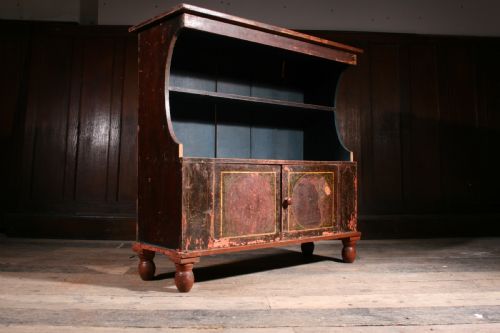 GEORGIAN BOOKCASE IN ORIGINAL PAINT