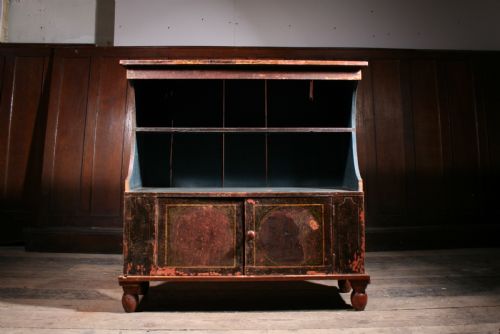 GEORGIAN BOOKCASE IN ORIGINAL PAINT - ADDITIONAL PHOTO 1
