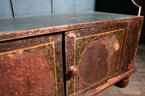 GEORGIAN BOOKCASE IN ORIGINAL PAINT - ADDITIONAL PHOTO 7