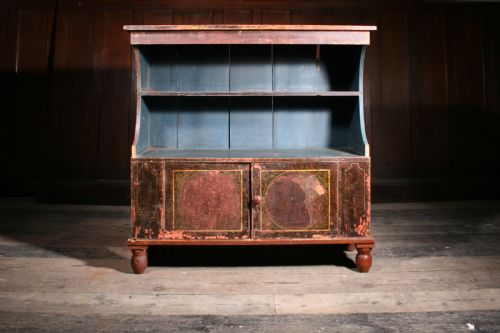 GEORGIAN BOOKCASE IN ORIGINAL PAINT - ADDITIONAL PHOTO 8