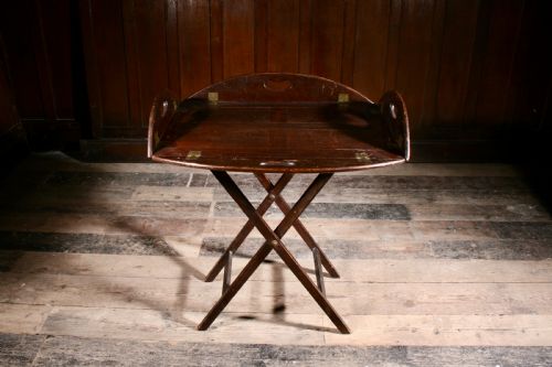 GEORGIAN BUTLERS TRAY ON STAND