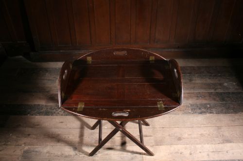 GEORGIAN BUTLERS TRAY ON STAND - ADDITIONAL PHOTO 3