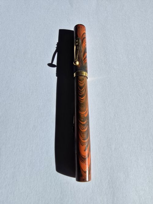 Waterman Ideal Red Ripple No 7 Fountain Pen Waterman Ideal 14ct Nib USA Model